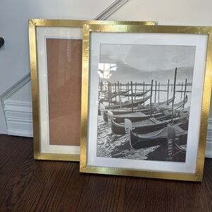 Pair of  NWT Brass picture frame for  11 by 14 image